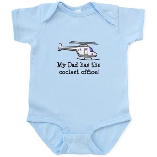 CafePress Dad's Helicopter Infant Bodysuit Cute Infant Bodysuit Baby Romper