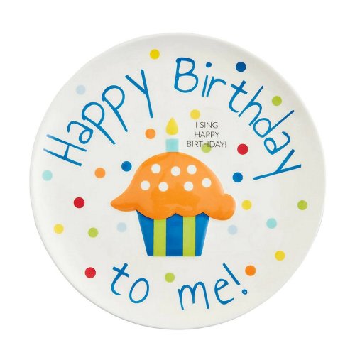 Mud Pie Baby Boys Birthday Boy Musical Plate