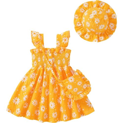 Vibebox Baby Girl Summer Dress Cute Clothes 6-12 Months