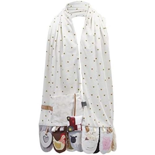 DEMDACO Mommy & Me Vibrant Colorful 9.5 x 52 Inch Soft Polyester Fabric Tactile Textured Whimsical Activity Fashion Scarf