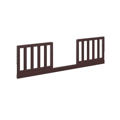 Graco Toddler Safety Guardrail Kit with Slats (Espresso) for Storkcraft Crib Conversion – GREENGUARD Gold Certified
