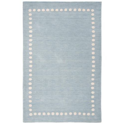 Kids Blue/Ivory 5 ft. x 8 ft. Polka Dot Area Rug