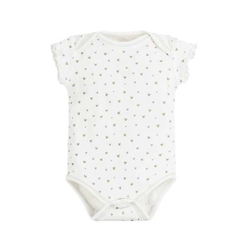 Onesie/Bodysuit - Flutter Sleeves - Sage Hearts