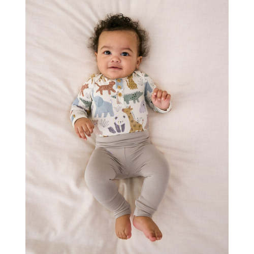 Dove Gray Fold Over Legging – Little Sleepies