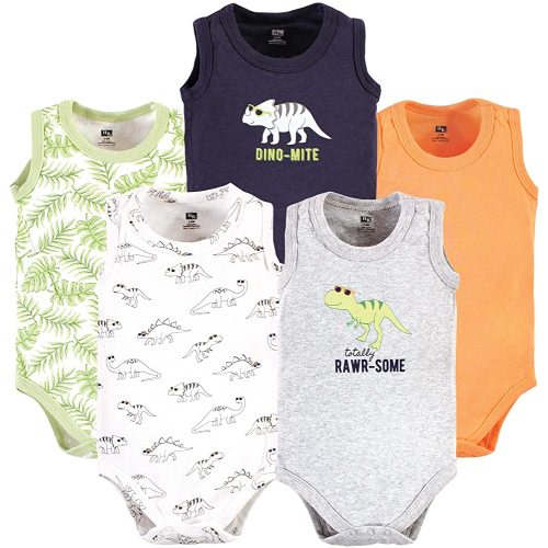 Hudson Baby Unisex Baby Cotton Sleeveless Bodysuits