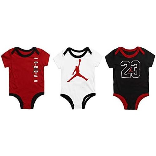 Nike Jordan Baby Assorted Bodysuits, 3-Pack (Gym Red(555955-R78)/Black)