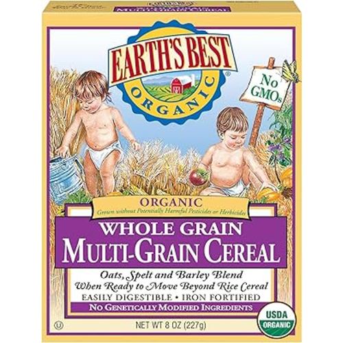 Earth's Best Organic Infant Cereal, Whole Multi-Grain Cereal, 8 Oz
