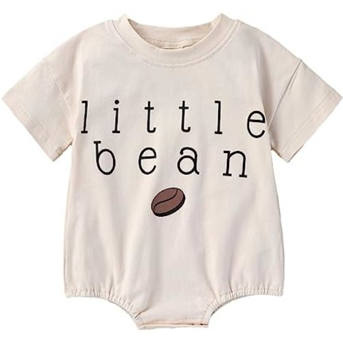 Youweixiong Newborn Baby Boy Girl Romper Bubble Long Sleeve Little Bean Bodysuit Ovesized Sweatshirt Infant Casual Onesie Top