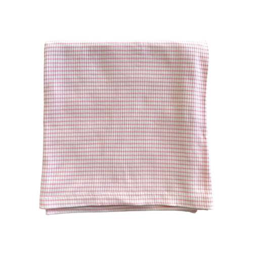 Pink Stripe / Organic Ribbed Swaddle