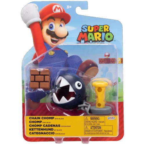 World of Nintendo Wave 48 Chain Chomp Action Figure [with Block]
