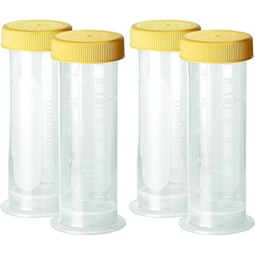 Medela Breast Milk Storage Bottles, 12 Pack of 2.7 Ounce Containers, Leak Proof Lids, Breastmilk Freezer or Refrigerator Storage, Made Without BPA