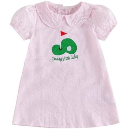 Toddler Baby Girl Golf Outfit Short Sleeve Golf Embroidery Dress Doll Collar A-Line Dress Sports Cute Summer Clothes