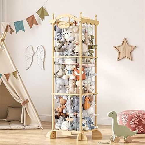 COSYLAND Stuffed Animal Storage Plushies Organizer for Kids Room