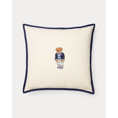 Color Shop Polo Bear Throw Pillow