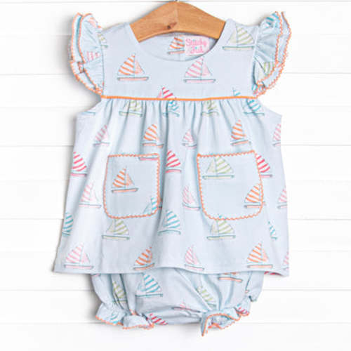 Southern Shores Diaper Set, Orange – Stitchy Fish