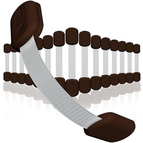 Baby Proofing Child Safety Locks (16 Pack) by Skyla Homes - The Safest, Quickest and Easiest 3M Adhesive Cabinet Latches, No Screws & Magnets, Multi-Purpose for Furniture, Kitchen, Ovens, Toilet Seats