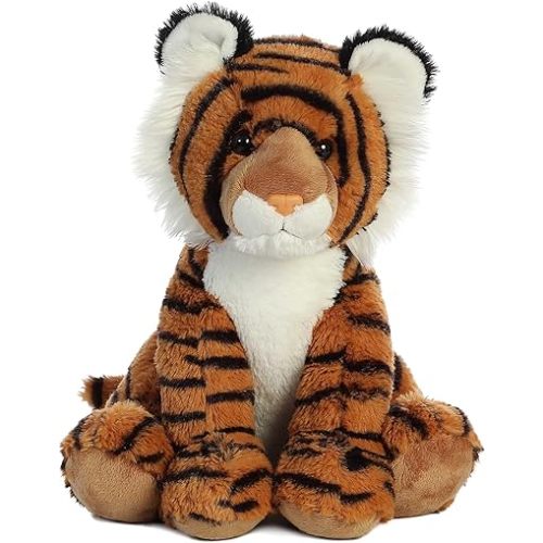 Aurora® Cuddly Bengal Tiger Stuffed Animal - Cozy Comfort - Endless Snuggles - Brown 14 Inches