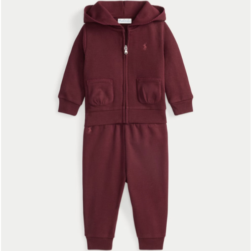 Picot Fleece Hoodie & Jogger Pant Set