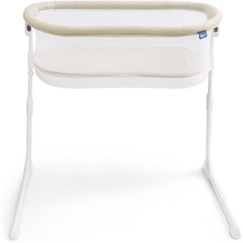 HALO BassiNest Lite – Breathable Baby Bassinet Slides Over Bed with Mesh Walls for Airflow & Visibility, Lowering Wall for Easy Access, Portable & Lightweight, Fits Most Beds