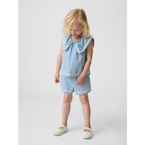 Baby & Toddler Denim Bow Outfit Set
