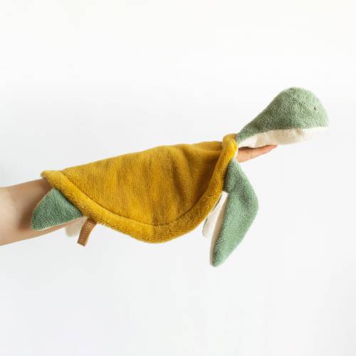 Personalized Sea Turtle Lovey: Soft Plush Baby Blanket, Ocean Nursery Decor