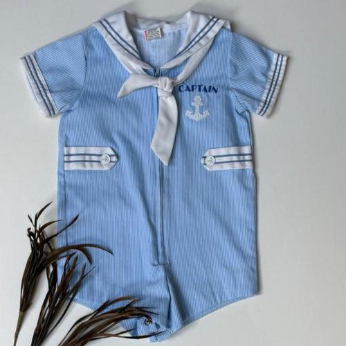 Vintage baby boy sailor romper. So cute and perfect...