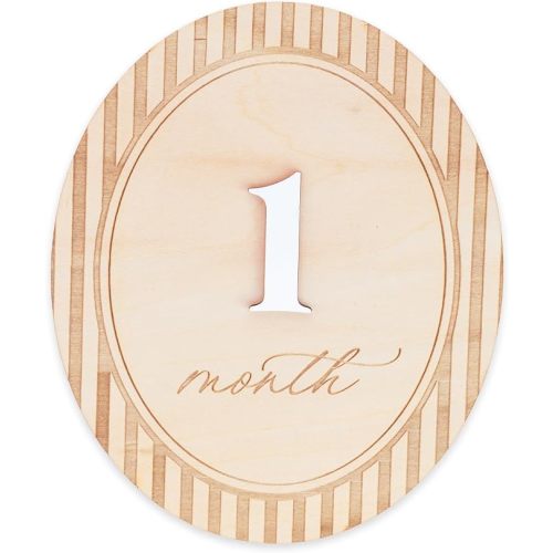 Baby Monthly Milestone Set, 1–12 Month Photo Markers, Newborn Photography Props, Growth Memory Cards, Nursery Decor (D38)