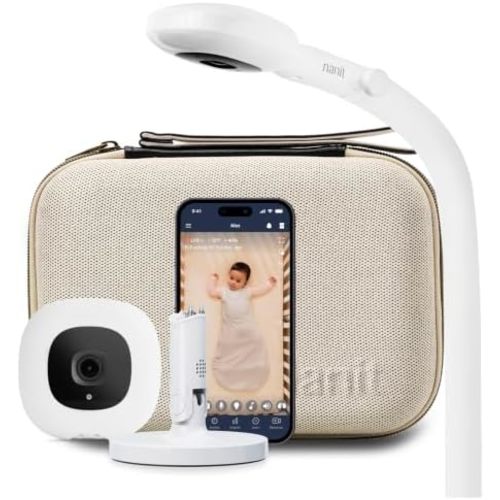 Nanit All-in-One Bundle - 1080p Pro Camera, Floor Stand, Flex Stand & Case