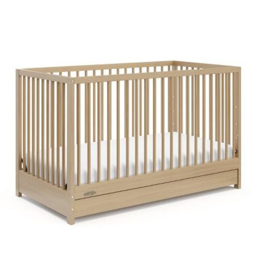 Graco Teddi 5-in-1 Convertible Crib With Drawer - Driftwood