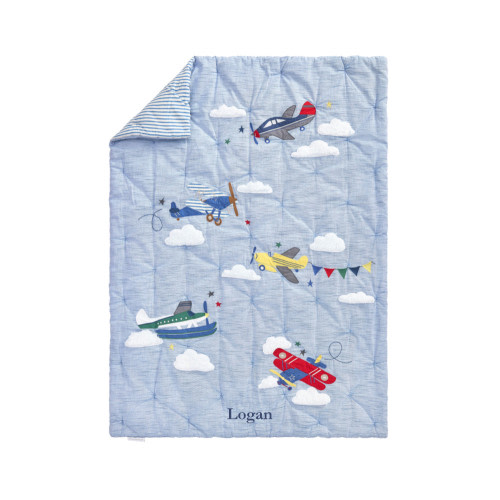 Airplane Baby Quilt | Pottery Barn Kids