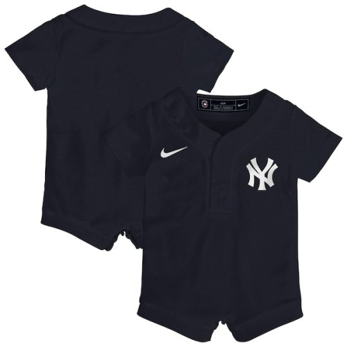 Newborn New York Yankees Nike Navy Alternate Replica Romper Jersey