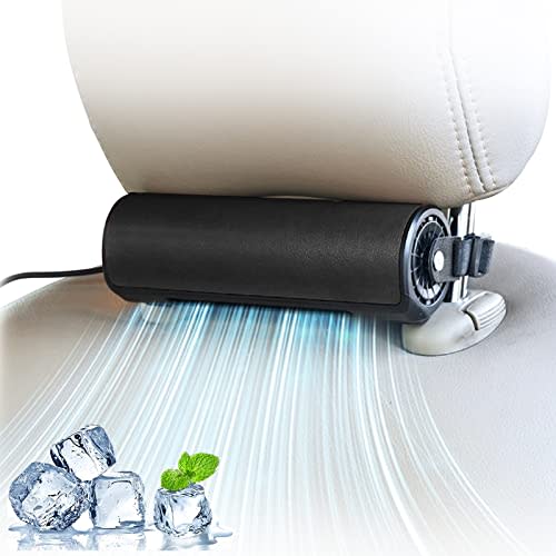 Fastsun Portable Vehicle Fan, 3 Speed Strong Wind USB Powered Car Seat Cooling Fan for SUV RV Truck Sedan Office (Black)