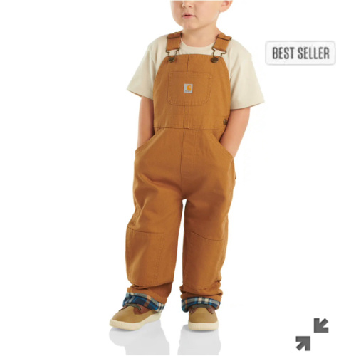 Kids' Canvas Bib Overall Flannel-Lined (Baby/Toddler) | Carhartt
