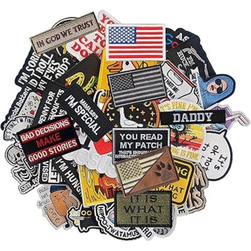 WILDREEDS 7 Pieces Daddy and Mommy Patches, Hook and Loop Tactical Funny Patch for Hats, Diaper Bags, Lunch Bags