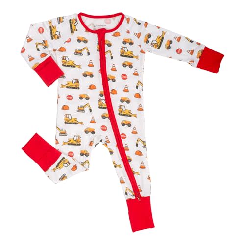 LollyBanks Baby Pajamas, Long Sleeve Baby Romper with 2-Way Zipper, 95% Viscose from Bamboo and 5% Spandex, Infant Sleepers