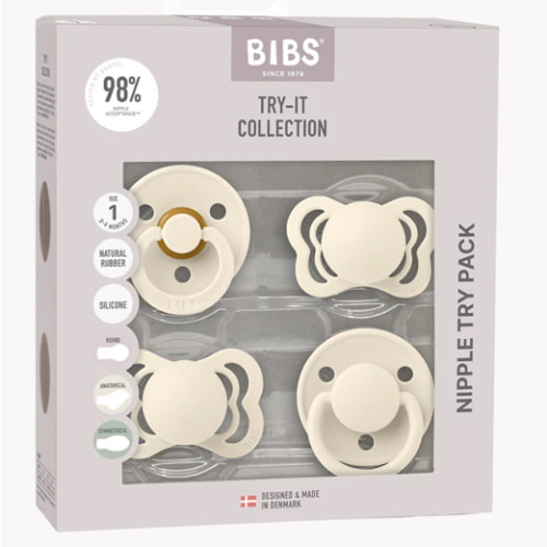 New Baby Pacifiers Try-It Collection - Ivory
