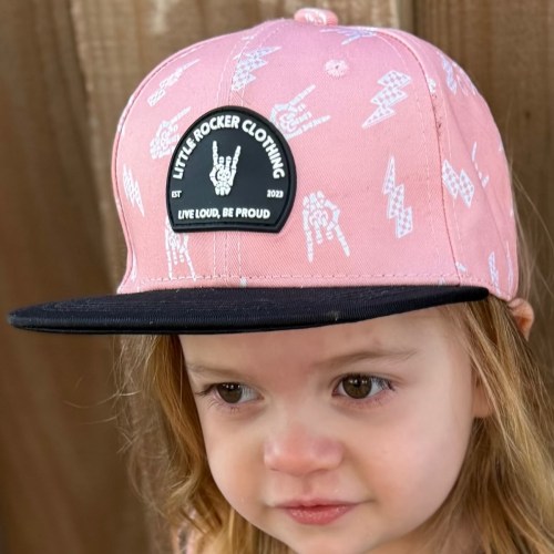Bolted Bones (Pink) Snapback