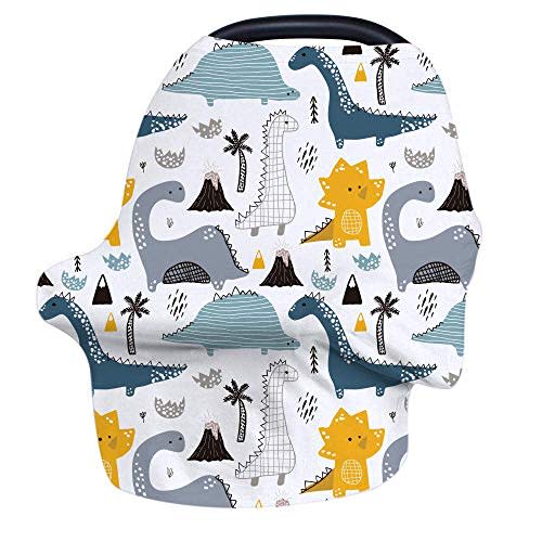 Nursing Cover Breastfeeding Cover, Stretchy Car Seat Cover for Babies, Soft Breathable Infant Carseat Canopy, Shopping Cart/High Chair/Stroller Covers, Baby Shower Gifts