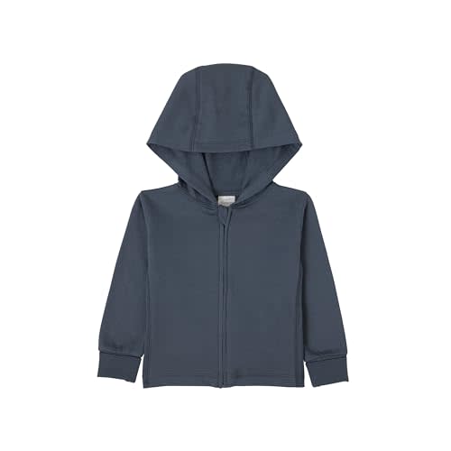 Hanes unisex-baby Pure Comfort Organic Hoodie, French Terry Full-zip Hooded Sweatshirt, Infant Boys & Girls