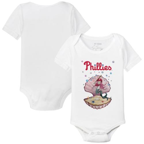 Philadelphia Phillies Tiny Turnip Infant Mermaid Bodysuit - White