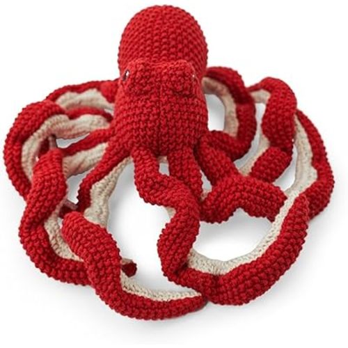 Stuffed Animal for Kids,8inch Ocean Toys Hand Knit Doll Baby Cute Doll Bed Time,Handmade Knit Octopus Animal Toy Soft Cotton Knitted Animals Teddy Bear Christmas Birthday Gifts (Octopus)