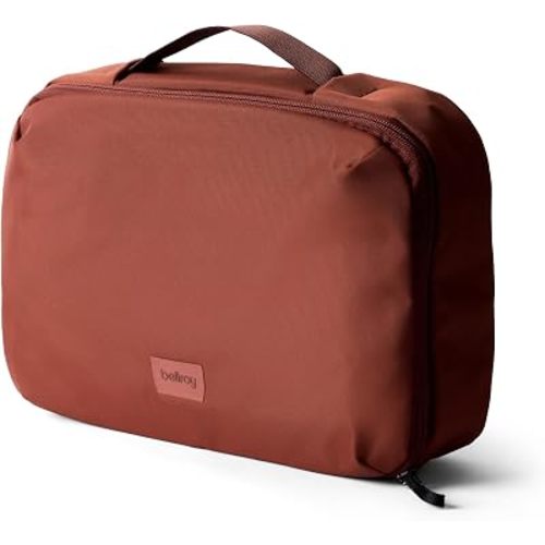 Bellroy Hanging Toiletry Kit Plus (8 Liter Travel Hanging Toiletry Bag) - Clay