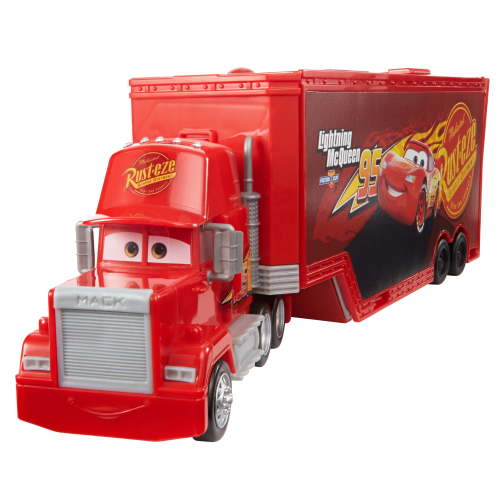 Free Shipping! Disney Pixar Cars Transforming Mack Playset 2-in-1 Truck and Tune-Up Station with Launcher