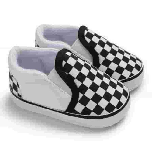 Plaid Baby Slip On Shoes