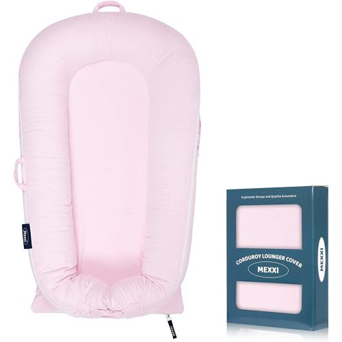 Corduroy Baby Nest Cover for Dockatot Deluxe+ Docks | MEXXI Hypoallergenic Cotton Newbon Lounger Cover (Cover Only) (Pink)