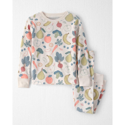 Toddler 2-Piece Organic Cotton Ribbed Pajama Set in Veggie Fruit Print - Little Planet | Carter's