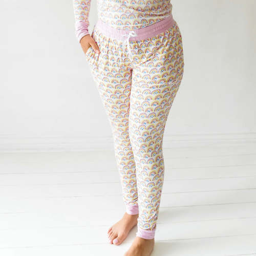 Pastel Rainbows Women's Pajama Pants - Little Sleepies