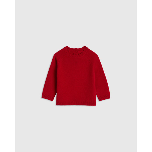 Mongolian Cashmere Crewneck Sweater - Baby in Ivory