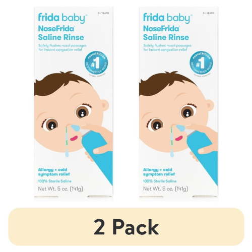 (2 pack) Frida Baby Saline Rinse for Toddler, 5oz