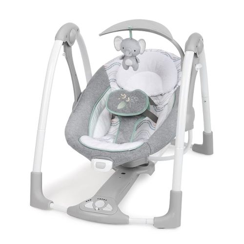 Ingenuity ConvertMe Baby Swing & Infant Seat, Newborn to 9 Months, Swell